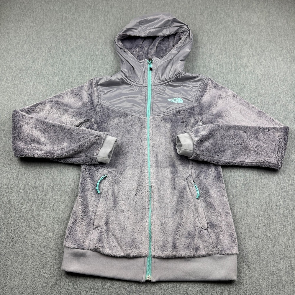 The North Face Jacket Womens XS Purple Oso‎ Hoodie Full Zip Fleece Sherpa Winter